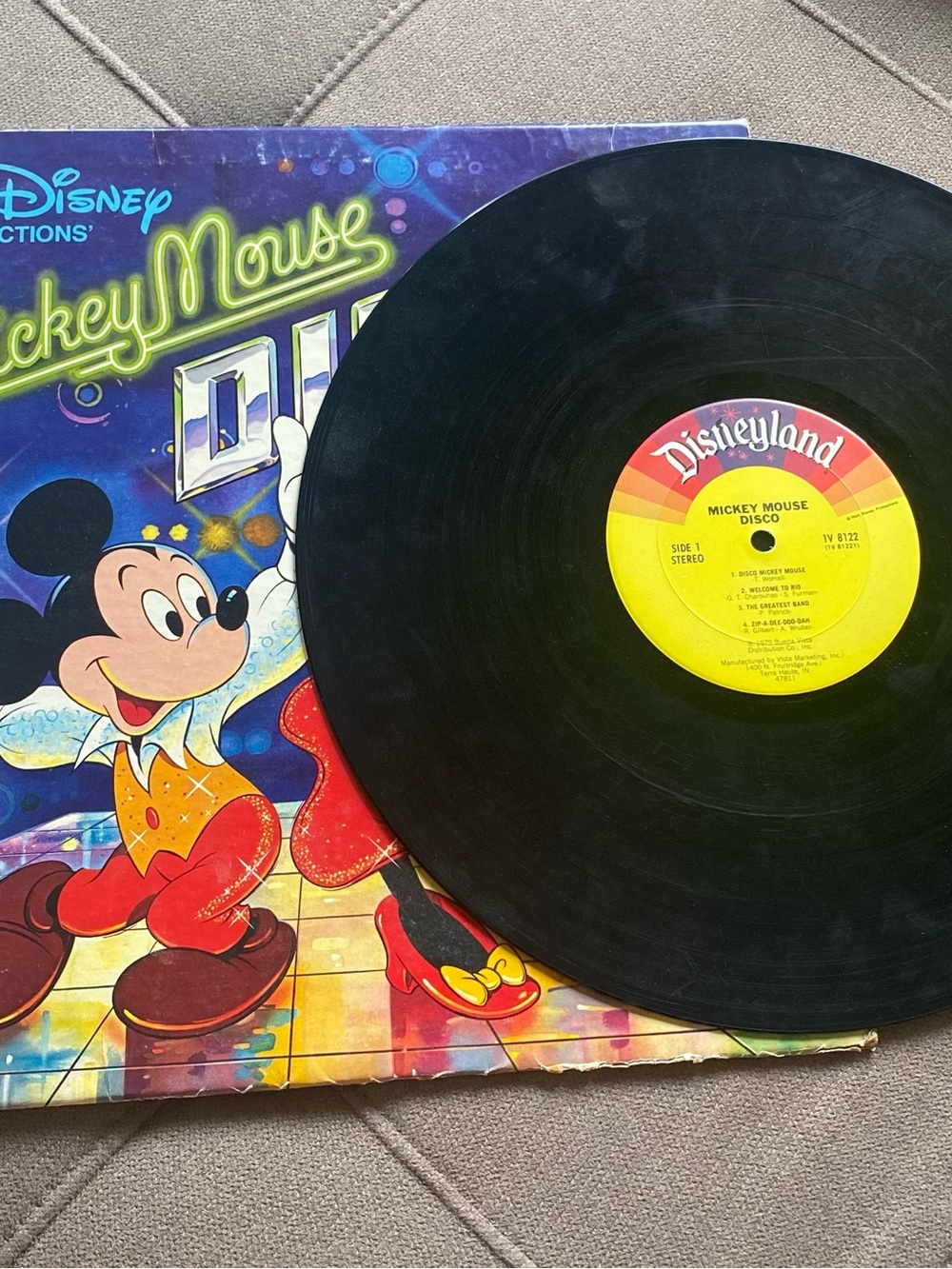 Vintage 1979 Walt Disney Mickey Mouse Vinyl Records - Picture 7 of 7